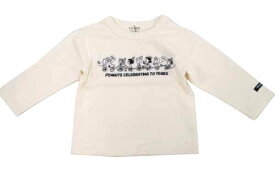 バーゲンF.O.KIDSスヌーピーピーナッツPEANUTSコラボ刺繍Tシャツ　R406170_秋冬