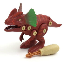 F.O.インターナショナル 【包装不可】組み立ておもちゃ DIY TOY DINOS エンジ(EN)ティロフォサウルス 6941173 F.O.TOYBOX 恐竜 ティロフォザウルス