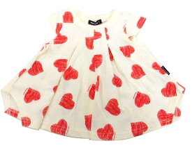 ☆50％OFF☆moujonjon天竺スムースハート柄半袖Tシャツ　M40830