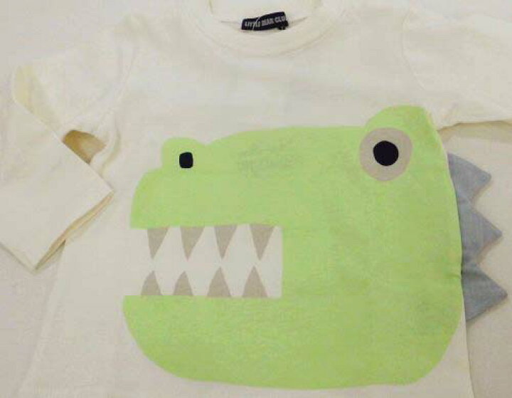 30 Off 22春 80 B Bear Club 即 Little 恐竜仕掛け付き長袖tシャツ 新 22 新