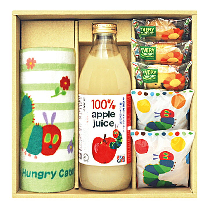 楽天市場 内祝いギフト 送料無料 はらぺこあおむし りんごジュース詰合せ 出産内祝 内祝い お返し 返礼 送料込み 赤ちゃんとママの店マリモ
