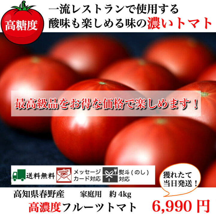 1104円 配送員設置 トマト 約４kg 桃太郎 高知産 とまと