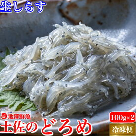 土佐のどろめ お刺身生しらす 同梱用 100g×2パック タレ・ぬた付き 高知土佐湾獲れ 冷凍便 ギフト お祝い 海鮮 海産物 お取り寄せ お取り寄せグルメ あす楽対応