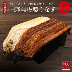 国産 無投薬 うなぎ 蒲焼き 白焼き 超特大 紅白食べ比べセット グルテンフリーのたれ 土用の丑 誕生日 プレゼント ギフト 贈答用 お取り寄せ お取り寄せグルメ 送料無料