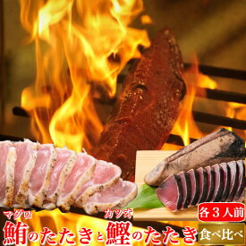 お歳暮 土佐沖 日戻り 藁焼き鰹たたき 鮪のたたき 食べ比べセット (キハダ鮪) まぐろ お取り寄せ グルメ 御歳暮 誕生日 プレゼント ギフト 贈答用 お取り寄せ お取り寄せグルメ 送料無料