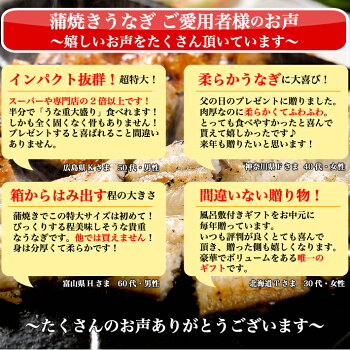 超特大うなぎの評判