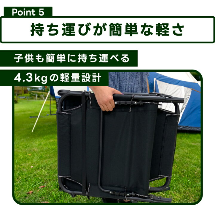 楽天市場】キャンプ コット 4段階 リクライニング コンパクト ビーチ 