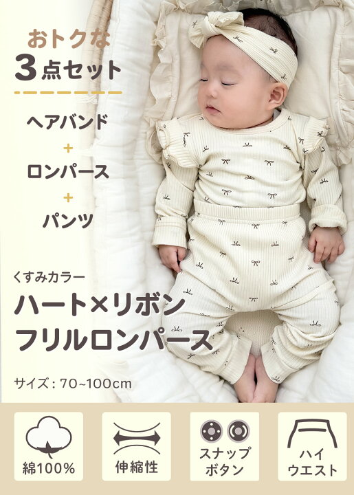 楽天市場】【7/20限定 最大15%OFFクーポン】 ベビー服 ロンパース 