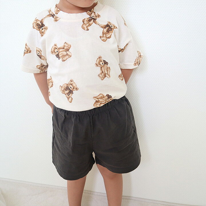 楽天市場】ショートパンツ キッズ リネン 半ズボン ハーフパンツ 