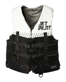 JETPILOT（ジェットパイロット）STRIKE 3バックル CGAナイロンベスト（BLACK/WHITE）JA22126CGA　ライフジャケット-JCI予備検査合格実績型