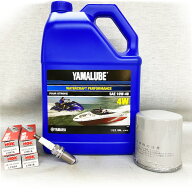 YAMAHA（ヤマハ）SVHOメンテナンスセット　オイル3.785L+汎用オイルフィルター+LFR7A（4本）【社外品セッ…