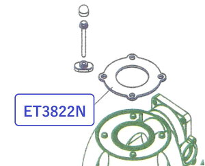 ベースガスケットキット(ベースユニット:15422 / 429975 用)TMC電動マリントイレ 補修部品 スペアパーツ