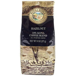y15 Si |Cg 2{z ROYAL KONA Coffee CRiR[q[ 10% Kona CoffeeBlend HAZELNUT 8oz 227g w[[ibc nCAR[q[ Mtg v[g   JtF yY Ri R[q