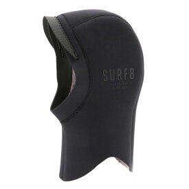【15日 全商品 ポイント 2倍】 サーフエイト ヘッドキャップ ジャージフード SURF8 2mm JERSEY HOOD 83F3G6 サーフィン 帽子 裏起毛 防寒 首まで 被る 暖かい 裏起毛 黒 ブラック 秋 冬 フード 寒い日用 おすすめ 人気 2ミリ S M L 大人
