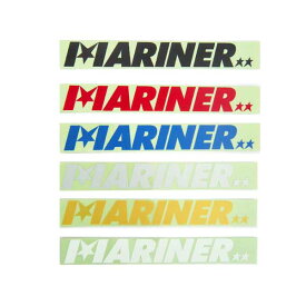 【1日(金)店内P5倍！クーポン有】 MARINER LOGO STECKER マリーナロゴステッカー カラー9色 車 サーフボード シール オシャレ かっこいい 英語