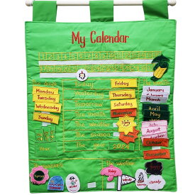 【18日 全商品 ポイント 2倍】 ハワイアンキルトグッズ My Calendar カレンダー ハワイアン雑貨インテリア 知育おもちゃ 子供 お誕生日プレゼント クリスマス
