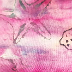 【30日 全商品 ポイント 2倍】 ハワイアン生地 タイダイ ローズ ブルー ホヌ シェル柄 手芸用布 コットン 綿 海亀 honu 染め 裁縫 カーテン生地 パウスカート 直輸入 ハワイ HAWAII ALOHA アロハ 綿1