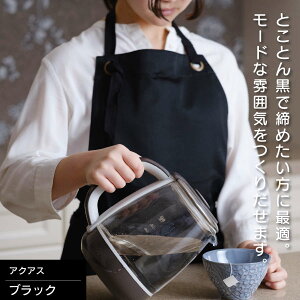 【期間限定!最大1500円クーポン配布中】 撥水エプロン アクアス 綿100% ロング丈 大きいポケット おしゃれ ナチュラル レディース 男女兼用 シンプル キッチン 大人 可愛い カフェ アウトドア