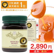 【モラン博士公認の唯一のマヌカハニー】 マヌカハニー 8+ が今なら2890円 MGS認定書/分析書付 250g 1本 …