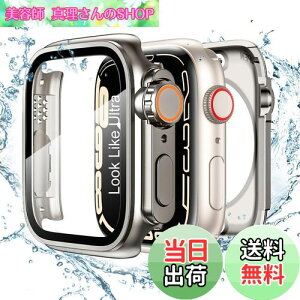 yzTALENANA for Apple WatchP[X 45mm/44mm/41mm/40mm uApple Watch Ultraɕϐg h series 8/7/SE/6/5/4 tیtB+یP[X+wʃP[X3 in 1fUC ̌^ Sʕی tی 