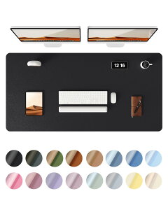 【送料無料】YSAGi レザー デスクパッド オフィス デスクマット マウス対応 大型マウスパッド ノンスリップPUレザー デスクブロッター ラップトップデスクパッド オフィス・家庭用防水 デス