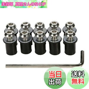 �y���������zLOYELEY �X�N���[���{���g 10�Z�b�g M5 5mm �{���g �E�F���i�b�g ���h�l�W �E�C���h�X�N���[�� �J�E����X�N���[���̌Œ� ���b�V���[�E�Z�p�����`�t�� �J���b�N �I�[�g�o�C �o�C