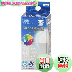 �y���������z�I�[��(OHM) �d�@ LED�d�����` E17 40�`����/40W���� �����F Ra93�����F �����Ή� �f�M�ގ{�H���Ή� �~�j�N���v�g���` LDA4D-G-E17 RA 06-5559