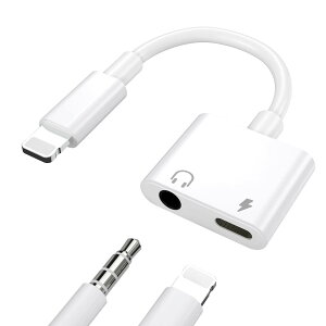 yzTOMPOL iphone CzA_v^ yApple MFiFؕiz 2in1 Lightning 3.5mm CzWbN ϊ A_v^ [d  wbhtHWbN }[d iPhone14/13/12/11/X/8/7ȂǂɑΉ (iOS11`16