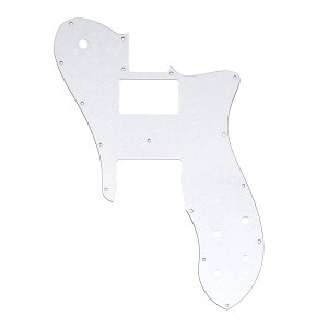 【送料無料】Musiclily Pro 16穴 テレキャスターピックガード ワイドレンジハムバッカー Fender American/Mexican 72 Tele Customエレキギター用、ホワイトパール 4P