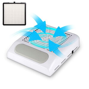 【送料無料】ARREBOL 80W ネイルダストコレクター ネイルダストクリーナー 集塵機 ネイル セルフネイル ジェルネイル ネイルオフ ネイルケア 強力吸引 80W 4500rpm回転数 ネイルマシーン ネイルマ