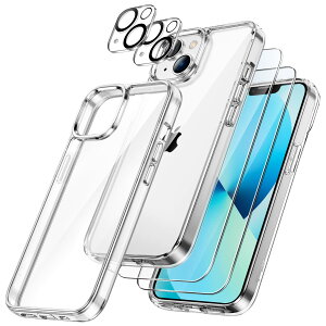yzJEDirect 5 in 1 iPhone 13 P[X (6.1C`p) tی 2tB+2JYtBt ΂݂Ȃ Sʕی KXtB ϏՌJo[ (NA)