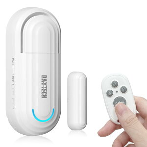 【送料無料】DAYTECH 窓ドア開閉センサー 4段階音量調節玄関チャイム 4種類モード選択ドアセンサー 冷蔵庫の閉め忘れ対策 防犯アラーム (1個 リモコン1個付き)