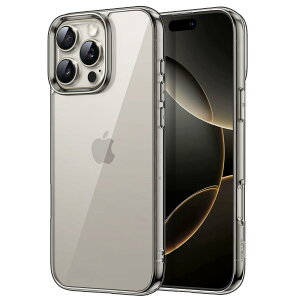 【送料無料】JETech iPhone 16 Pro 6.3インチ用 ケース 黄ばみなし 衝撃吸収 バンパーカバー 傷つけ防止 クリアバック (ナチュラルチタニウム)