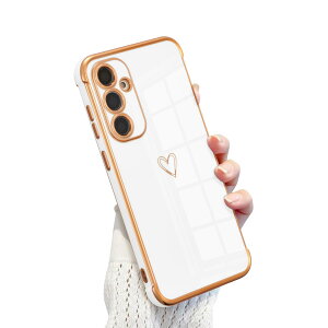 【送料無料】QLTYPRI Galaxy S24 ケース SC-51E/ SCG25 TPU カバー ハート模様 おしゃれ 韓国 可愛い 女性 人気 薄型 軽量 耐衝撃 スマホケース レンズ保護 落下防止 ワイヤレス充電対応 ストラップホー