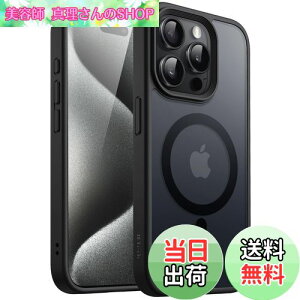 yzJEDirect iPhone15ProMax 6.7C`i15 Pro Maxjp }Olbg P[X MagSafeɑΉ ̃}bgw ^ ϏՌ Jo[ (ubN)