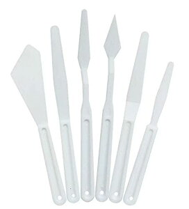 【送料無料】RICISUNG パレットナイフ ペインティングナイフ 油絵ナイフ 白いプラスチック12ピースセット油絵、アクリル絵の具、絵画用パステルナイフ 12PC