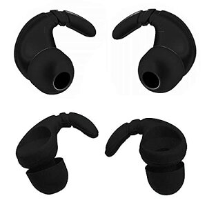 【送料無料】A-Focus カナル型イヤホン用 イヤーフック付きイヤーピース 内径ダイヤ3.5-4.5mm円形カナル型イヤホン対応 SO-NY MDR/XBAイヤホン用 落ち防止 落下防止 フィット感向上 シリコン製 1サ