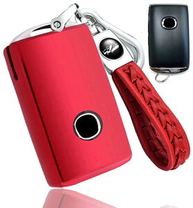 【送料無料】(yoshinari) マツダ2 マツダ 3 用CX-30 CX-60 CX-3 CX-5 CX-8 ロードスター MX-30 マツダ6 スマート キーケース キーカバー 本革 キーホルダー (レッド)