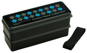 【送料無料】スケーター(Skater) 弁当箱 2段 シリコン製内蓋付 900ml 大容量 ランチボックス マスターピース ブラック 男性用 日本製 SSLW9