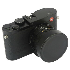 【送料無料】Haoge メタルフロントレンズキャップカバー for ライカ Leica Q Q2 Q3 Q3-43 Q-P QP Typ 116 Typ116カメラ用 ブラック