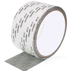 【送料無料】Mauknci 網戸補修 テープ 黒 強粘着力 網戸補修シート 5×200cm サイズ自由に裁断可 網戸パッチ 網戸の穴/破れを修復用