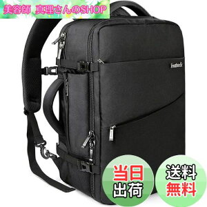 �y���������z[Inateck] 40L ���s �����b�N ��e�� 3way �o�b�N�p�b�N �@���������� ���[�� �o�� �y�� ����h�~ �������H 15.6-17�C���`PC �o�b�O �j�����p �ʋ� �ʊw �l�C �ϏՌ� ������� �u���b�N