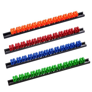 【送料無料】laofeei ドライバーホルダー ツールホルダー 工具差し プライヤー 壁掛け ガレージ 収納 ラック 取付用のネジ付属 4本セット(レッド、ブルー、グリーン、オレンジ)