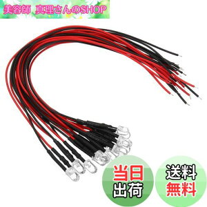 yzPATIKIL 3V - 6V 5mm LED_CI[h 12 zς ~jLEDCg d v RC DIY CWP[^[Ɩp bh