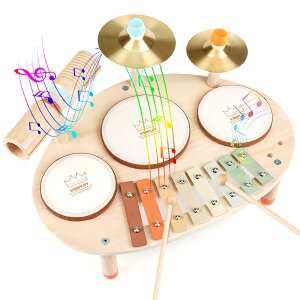 【送料無料】ドラムセット 子供 モンテッソーリ 玩具 楽器 おもちゃ 木琴 おもちゃ 木のおもちゃ 打楽器 赤ちゃん 玩具 1 2 3 4 5 歳誕生日プレゼント女の子 男の子 早期開発 指先の知育 クリ