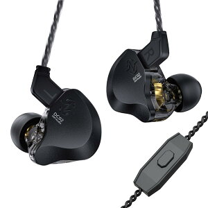 【送料無料】【2024新開発】 Yinyoo CCZ DC02 SOLO イヤホン 有線 イヤモニ インイヤーモニター カナル型 耳掛け イアフォン デュアル磁気回路DD&PU+PET複合振動板 適度な低音量とクリアで充実した