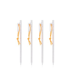 【送料無料】Boundless Voyageチタンペグ 鍛造 軽量 強靭 反射ロープ付き 20cm/24cm/30cm/35cm/40cm 4本/6本セット ペグ チタン製 テントペグ タープ ステーク アウトドア/キャンプ 用品 岩場 砂浜 砂利 芝