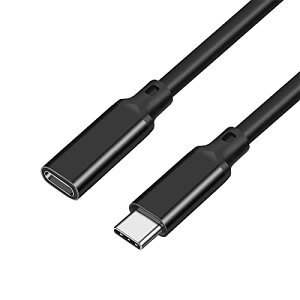 【送料無料】Sisyphy USB-C to USB-C 延長ケーブル「1m 4K 60Hz 映像出力 USB3.1 Gen2標準 10Gbpsデータ転送 PD対応100W/5A急速充電」、対応 iPhone MacBook Pro/iPad Pro/Google Pixel/Galaxy等タイプC対応