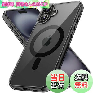 yzJETech iPhone 16 Plus 6.7C`p }Olbg P[X MagSafeΉ Ռz op[Jo[ h~ NAobN (ubN)