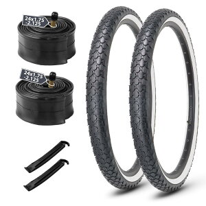 yzMOHEGIA 24×2.125C` ]ԃ^C: 2gZbg 24C` 57-507mm Sn`Ԍp^CAĎ`[u- N[U[/VeBoCN/MTB Ή- zCg TCh